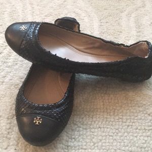 Black Tory Burch Flats